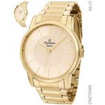 Relógio Champion Feminino Elegance Dourado Cn27509g