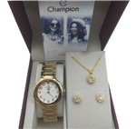 Ficha técnica e caractérísticas do produto Relógio Champion Feminino Original Cn26395w + Kit Brinde
