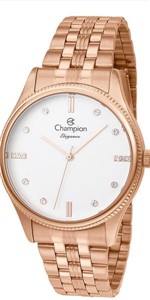 Ficha técnica e caractérísticas do produto Relógio Champion Feminino Original Novo + NF Rosé CN25841Z