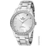 Ficha técnica e caractérísticas do produto Relógio Champion Feminino Prata com Cristais Ch24704q