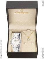 Ficha técnica e caractérísticas do produto Relógio Champion Feminino Prata e Rosé Kit Semijóia Cn27438y