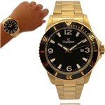 Ficha técnica e caractérísticas do produto Relógio Champion Masculino Ca31515u Casual Dourado Fundo Preto