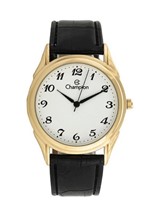 Ficha técnica e caractérísticas do produto Relogio Champion Masculino Dourado Pulseira Couro CH22219M