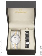 Ficha técnica e caractérísticas do produto Relógio Champion Masculino Kit Pulseira CA21437N