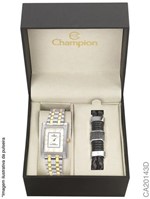 Ficha técnica e caractérísticas do produto Relógio Champion Masculino Social Ca20143d Prata com Dourado