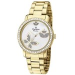 Ficha técnica e caractérísticas do produto Relógio Champion Passion Feminino Strass CH24455H - Dourado