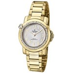 Ficha técnica e caractérísticas do produto Relógio Champion Passion Feminino Strass CN28660H - Dourado