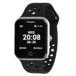 Ficha técnica e caractérísticas do produto Relógio Champion Smart Bluetooth 4.0 Prata Pulseira Preta CH50006T Smartwatch