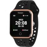 Ficha técnica e caractérísticas do produto Relógio Champion Smart Bluetooth 4.0 Rosé Pulseira Preta CH50006Z Smartwatch