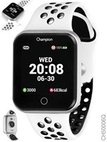 Ficha técnica e caractérísticas do produto Relógio Champion Smartwatch Bluetooth 4.0 Prata Ch50006q Pulseira Branca