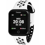 Relógio Champion Smartwatch Bluetooth 4.0 Preto Ch50006k com pulseira branca