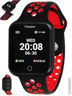 Ficha técnica e caractérísticas do produto Relógio Champion Smartwatch Bluetooth 4.0 Preto Ch50006v Pulseira Preto e Vermelha