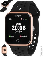 Ficha técnica e caractérísticas do produto Relógio Champion Smartwatch Bluetooth 4.0 Rosê Ch50006z Pulseira Preta