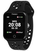 Relógio Champion Smartwatch CH50006P Bluetooth 4.0 Pulseira Preta