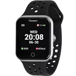 Ficha técnica e caractérísticas do produto Relógio Champion Smartwatch Prata Preta CH50006T