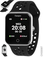 Relógio Champion Smartwatch Preto Caixa Prata Bluetooth 4.0 CH50006T UNISSEX