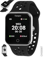 Ficha técnica e caractérísticas do produto Relógio Champion Smartwatch Preto Caixa Prata Bluetooth 4.0 CH50006T UNISSEX