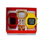 Relógio Champion Yot Cp40180x Vermelho Amarelo