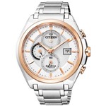 Relógio Citizen Cronograph Eco-drive Ca0354-51a / Tz30231s Super Titânio Safira