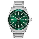 Ficha técnica e caractérísticas do produto Relógio Citizen Eco-Drive Brycen Vintage Verde AW1598-70X
