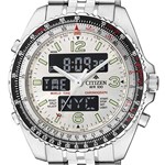 Relógio Citizen World Time Caixa de 41 MM Pulseira em Aço