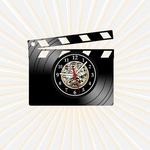 Ficha técnica e caractérísticas do produto Relógio Claquete Diretor Filmes Series TV Nerd Geek Vinil LP