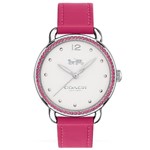 Relógio Coach Feminino Couro Rosa - 14502879