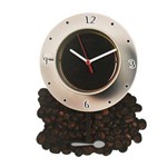 Ficha técnica e caractérísticas do produto Relógio com Pêndulo - Coffee + 2 Pêndulos