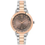 Ficha técnica e caractérísticas do produto Relógio Condor Feminino Prata e Rose CO2039BH/5M C/ Pulseira