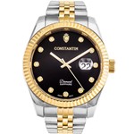 Relógio Constantim Diamond Sapphire ZW20216P Mixed Gold Black