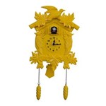 Ficha técnica e caractérísticas do produto Relógio Cuco Amarelo