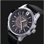 Ficha técnica e caractérísticas do produto Relógio Curren 8123 Masculino Pulseira Couro Preto Caix Prat