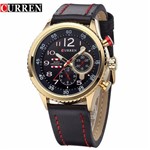 Ficha técnica e caractérísticas do produto Relógio Curren M8179 Masculino Luxo Esportivo Dourado