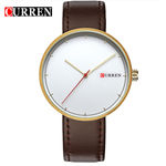 Ficha técnica e caractérísticas do produto Relógio Curren Masculino Couro Quartz Modelo 8223 Dourado