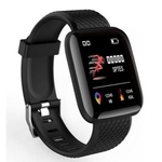Relógio D13 Smartwatch Android Notificações Bluetooth Preto