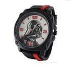 Relógio Darth Vader Pulseira de Silicone Vermelha e Preta