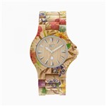 Relógio Wewood Date Flower Beige