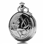 Relógio de Bolso Fullmetal Alchemist Edward Elric Federal
