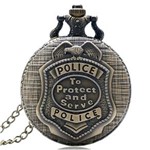 Ficha técnica e caractérísticas do produto Relógio de Bolso Police To Protect And Serve United States