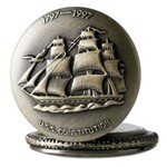 Ficha técnica e caractérísticas do produto Relógio de Bolso Vintage Navio Caravela America Constitution