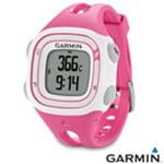Ficha técnica e caractérísticas do produto Relógio de Corrida Garmin com GPS Forerunner 10 Rosa e Branco - 0100103907