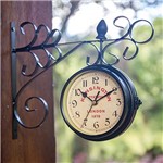 Ficha técnica e caractérísticas do produto Relógio de Estação 12cm L010 Dupla Face Decorativo Vintage
