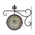 Ficha técnica e caractérísticas do produto Relógio de Estação Dupla Face Antigo Vintage
