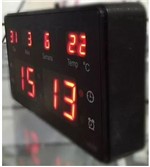 Relógio de Led Parede Mesa 2011vm Calendário Temperatura Alarme - Xt