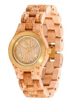 Relógio de Madeira Wewood Criss Leo Beige Gold - Wwcr07