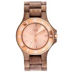 Relógio de Madeira Wewood Date Nut Rough Rose Gold - Wwd18