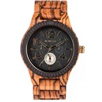 Relógio de Madeira Wewood - Kardo Zebrano - WWKR06