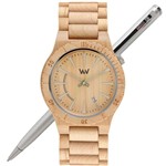 Relógio de Madeira Wewood Masculino Assunt Beige WWAS01