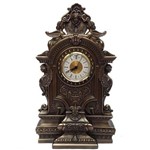 Ficha técnica e caractérísticas do produto Relógio de Mesa Barroco Bronze