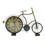 Ficha técnica e caractérísticas do produto Relógio de Mesa Bicicleta Paris Pequena em Metal - 51x37 Cm